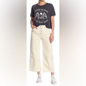 Levi’s Mile High Rise Cropped Wide Leg Jean Cream